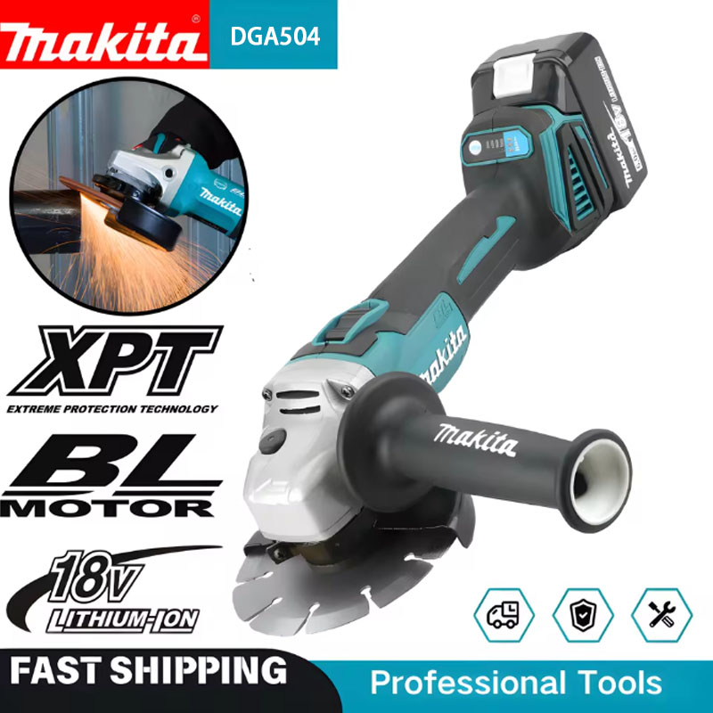 Woodworking Essential Tools - 2026 Makita DGA504 125mm Brushless Angle