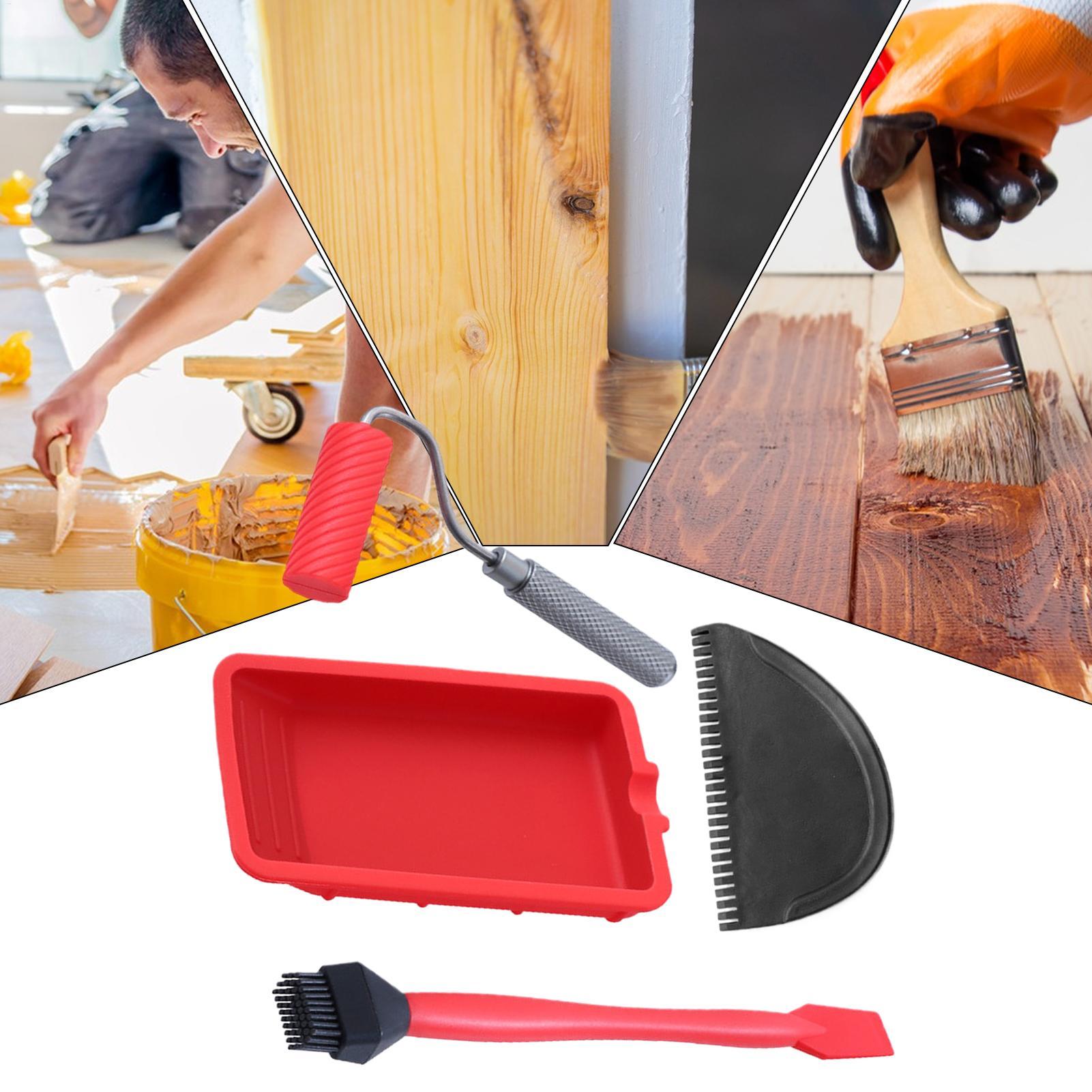 Woodworking Easy Projects - Reusable Silicone Glue Roller with Tray