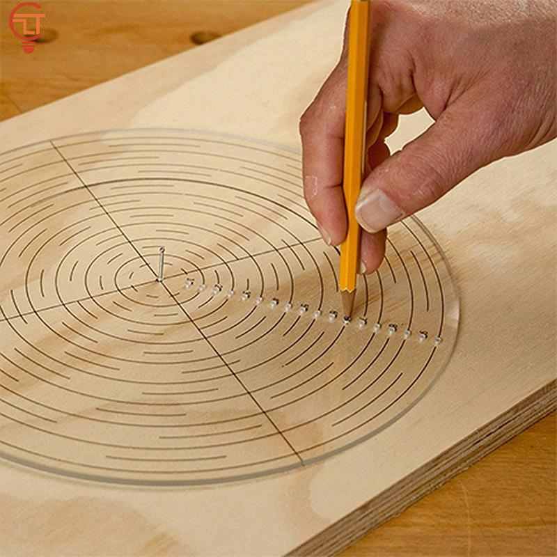 Woodworking Lathe - 20CM/7.87IN Round Center Clear Plastic Finder