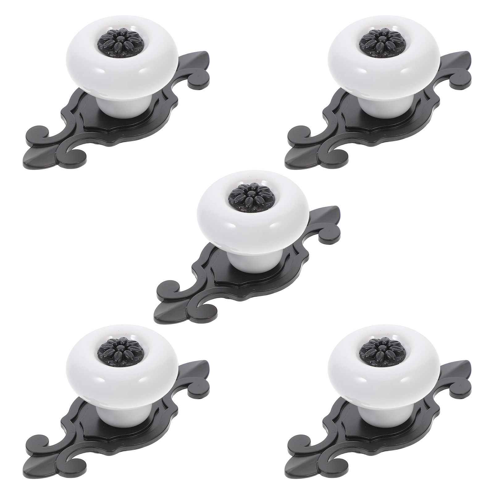 Woodworking Inspiration - 5Pcs Elegant Porcelain Cabinet Knobs Vintage