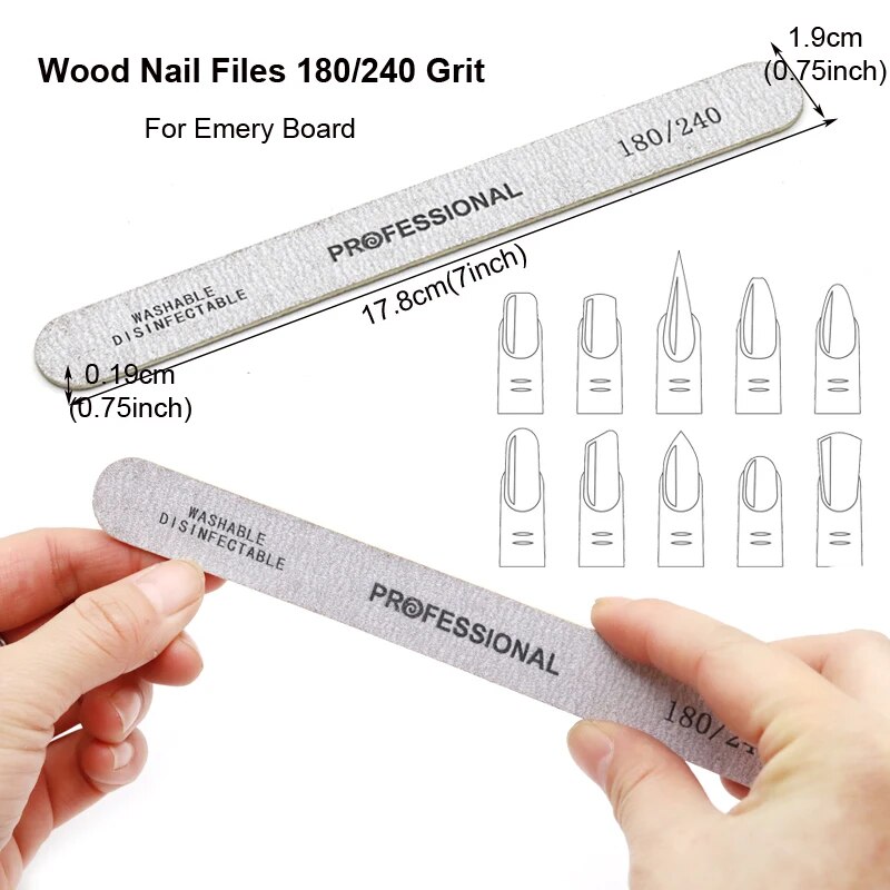 100Pcs Wooden Nail File Profes - đánh giá và giá Woodworking File