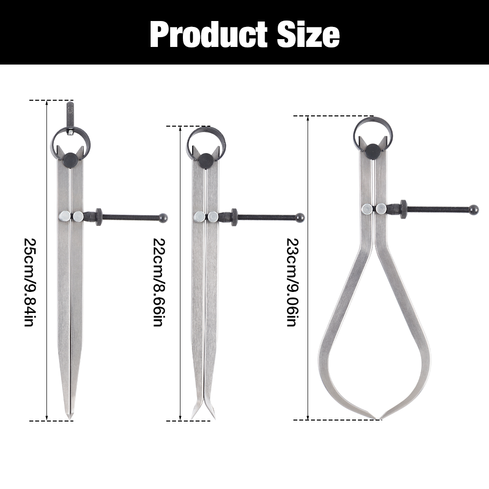3PCS Adjustable Caliper Set, D - đánh giá và giá Woodworking Lathe