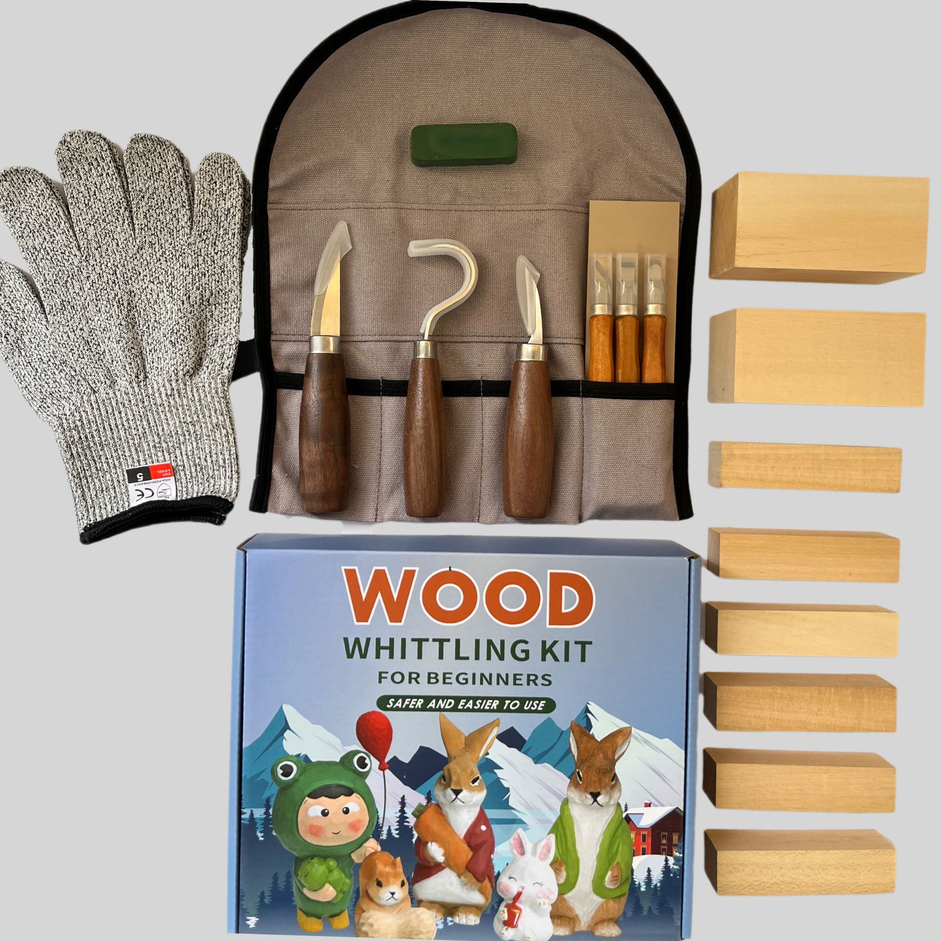 Carving Knife Gift Box Set 21- - đánh giá và giá Woodworking Gifts